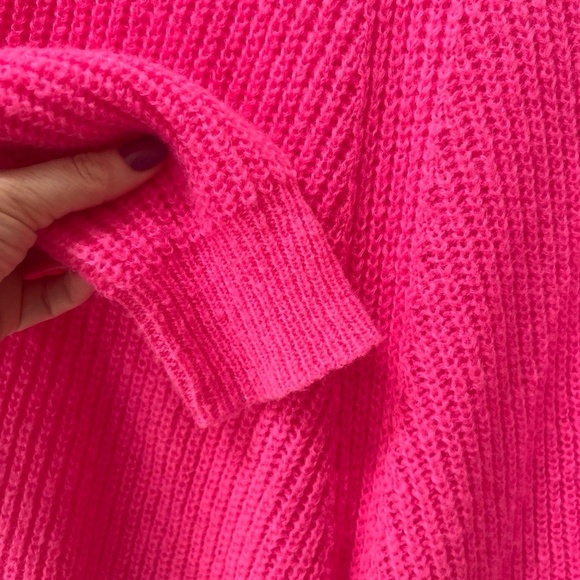 Lilly Pulitzer Kasmina Womens M Pink Isle V-Neck Knit Sweater Preppy Resort - Picture 4 of 6